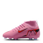 Nike Mercurial Superfly 10 Junior Firm Ground Football Boots – Pink/Black