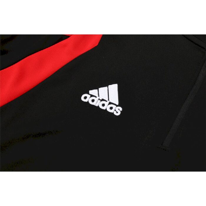 Mens AC Milan 2005/06 1/4 Zip Sweatshirt Retro Style 7