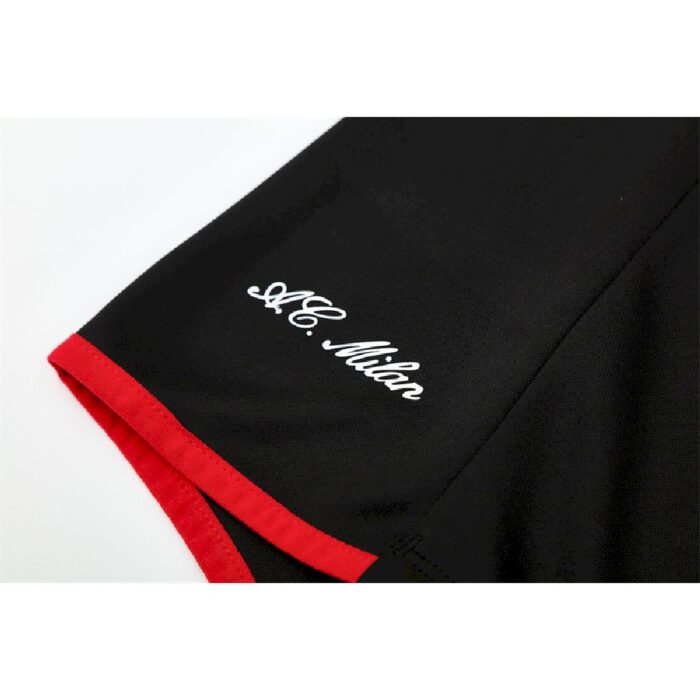 Mens AC Milan 2005/06 1/4 Zip Sweatshirt Retro Style 4