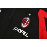 Mens AC Milan 2005/06 1/4 Zip Sweatshirt Retro Style 3