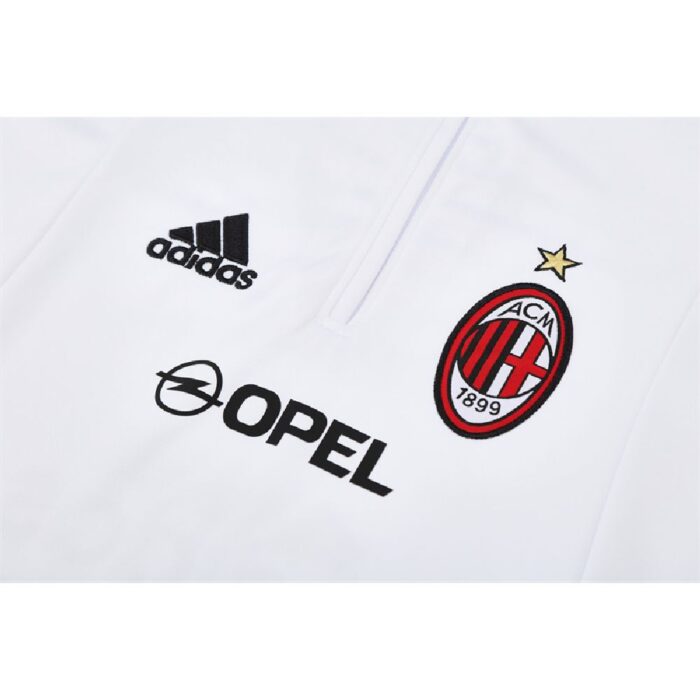Mens AC Milan 2004/05 1/4 Zip Sweatshirt Retro Style 5