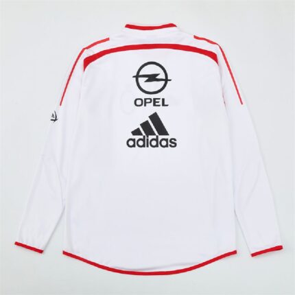 Mens AC Milan 2004/05 1/4 Zip Sweatshirt Retro Style 1