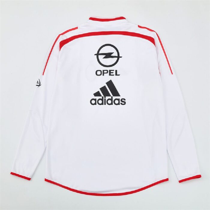 Mens AC Milan 2004/05 1/4 Zip Sweatshirt Retro Style 1