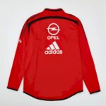 Mens AC Milan 2004/05 1/4 Zip Sweatshirt Retro Style 1