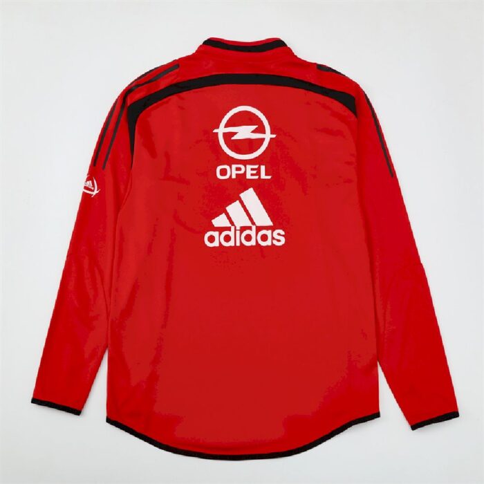 Mens AC Milan 2004/05 1/4 Zip Sweatshirt Retro Style 1
