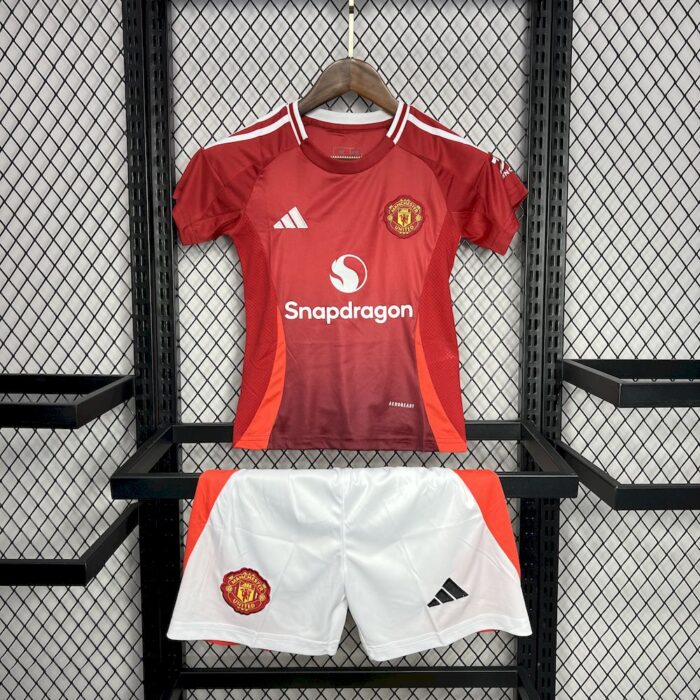 Kids Manchester United 2024/25 Home Kit 9