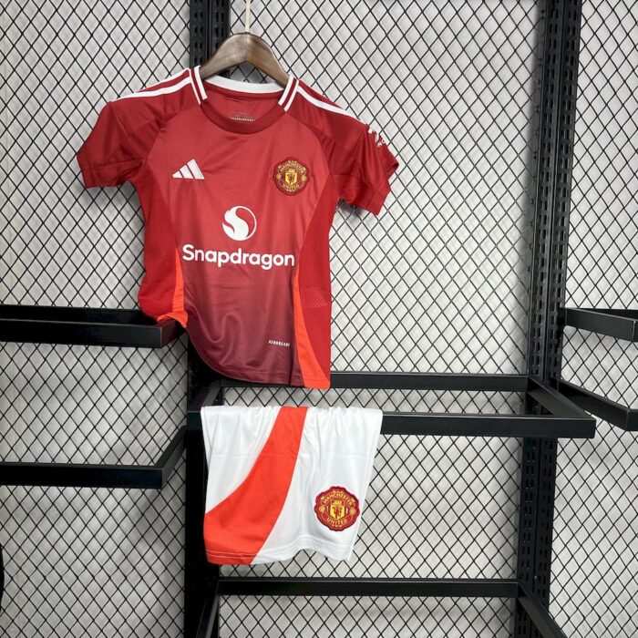 Kids Manchester United 2024/25 Home Kit 5