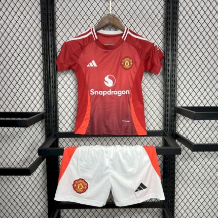 Kids Manchester United 2024/25 Home Kit 4