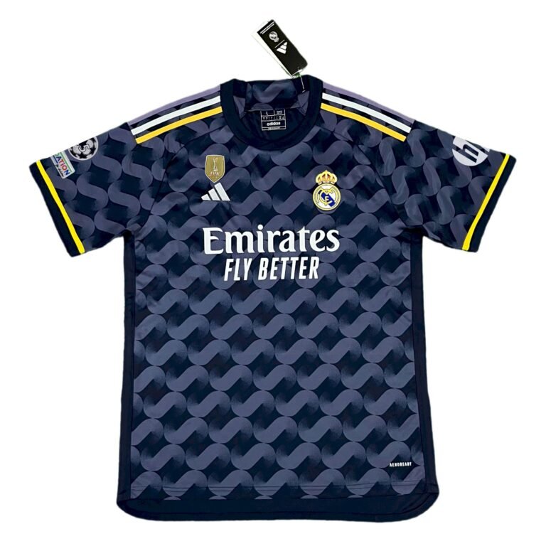 Mens Real Madrid 2023/24 Away Champions League Champions Jersey