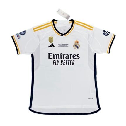 Mens Real Madrid 2023/24 Home Champions League Champions Jersey