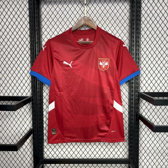 Mens Serbia 2024/25 Home Jersey 3