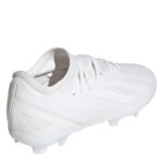 adidas X Crazyfast Junior Firm Ground Football Boots – White/White – view 4