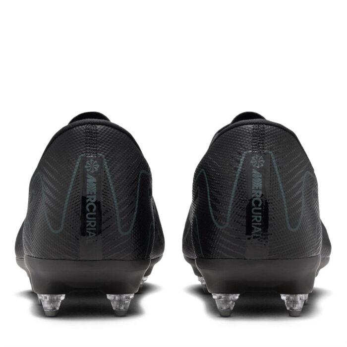 Nike Zoom Mercurial Vapor 16 Soft Ground Football Boots – Black/Green – view 6
