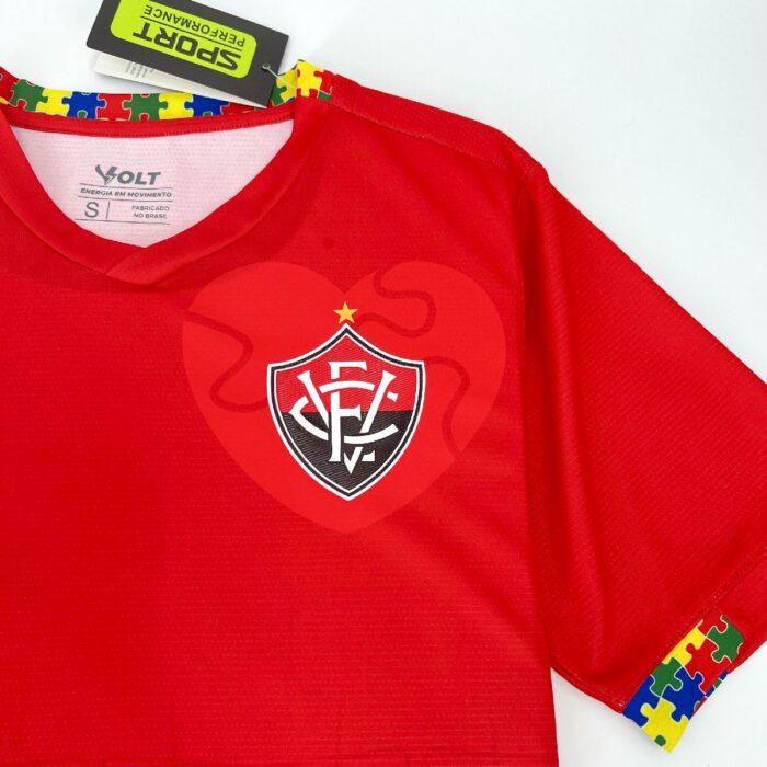 Mens Vitoria 2024/25 Autismo Vermelha Volt Jersey 4