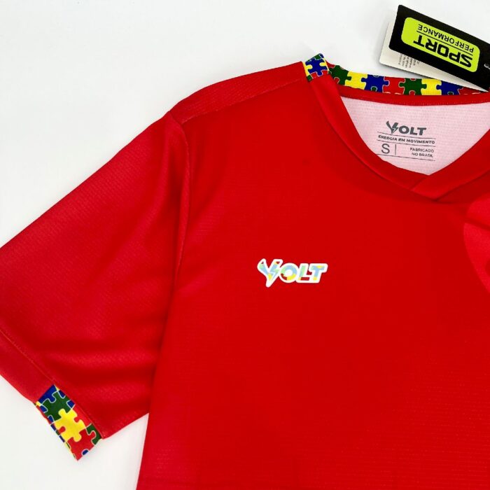 Mens Vitoria 2024/25 Autismo Vermelha Volt Jersey 3