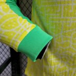 Mens Brazil 2024/25 Home Long Sleeve Jersey Player Version 4