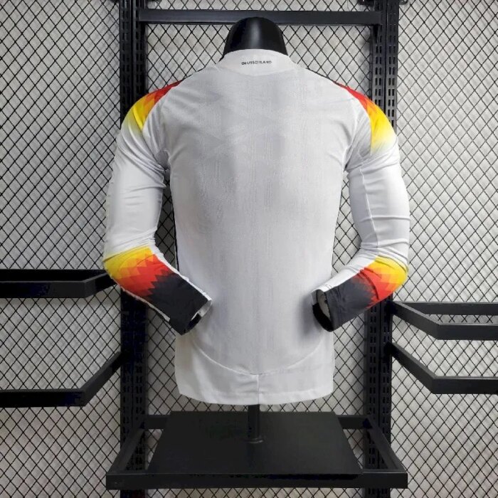 Mens Germany 2024/25 Home Long Sleeve Jersey Player Version 4