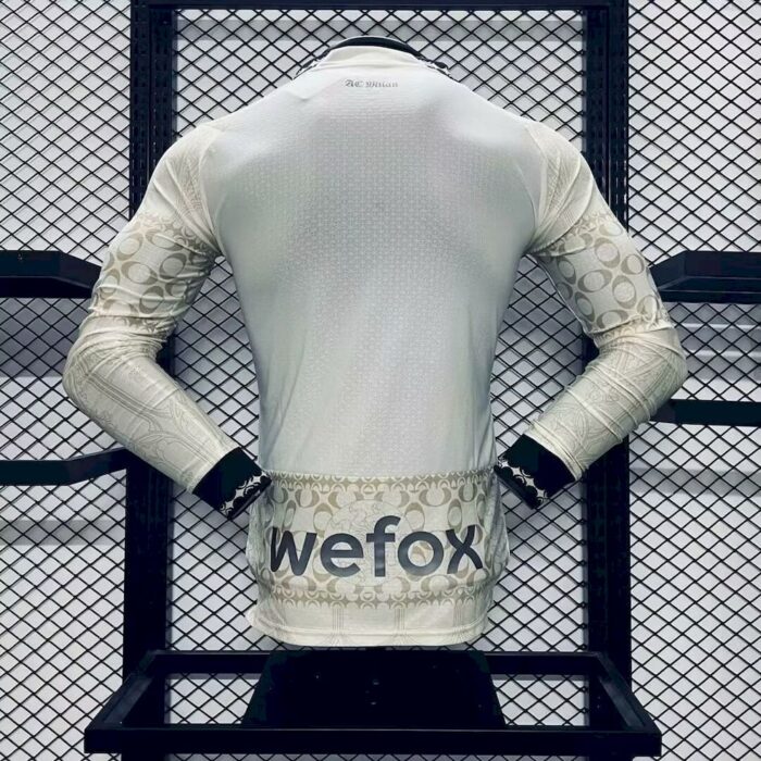 Mens AC Milan 2024/25 Co-Branded Edition Long Sleeve Jersey Player Version 1