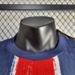 Mens Paris Saint-Germain 2024/25 Home Long Sleeve Jersey Player Version 2