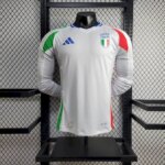 Mens Italy 2024/25 Away Long Sleeve Jersey Player Version 10