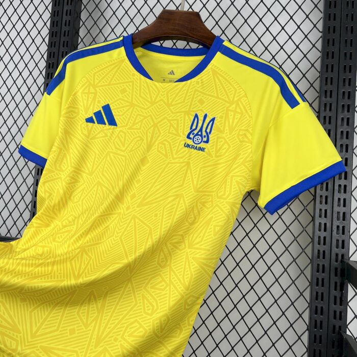 Mens Ukraine 2026 World Cup Home Jersey 4
