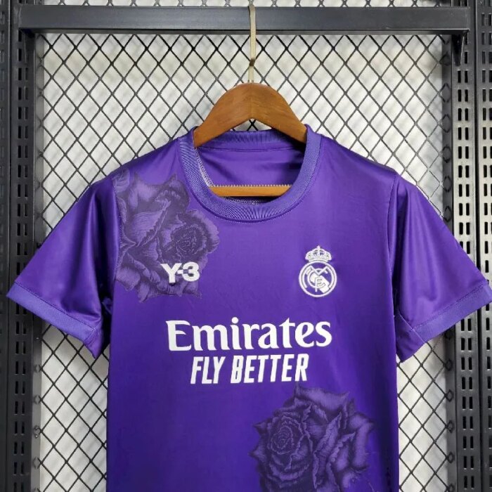 Kids Real Madrid 2024/25 Y-3 Rose Kit 1