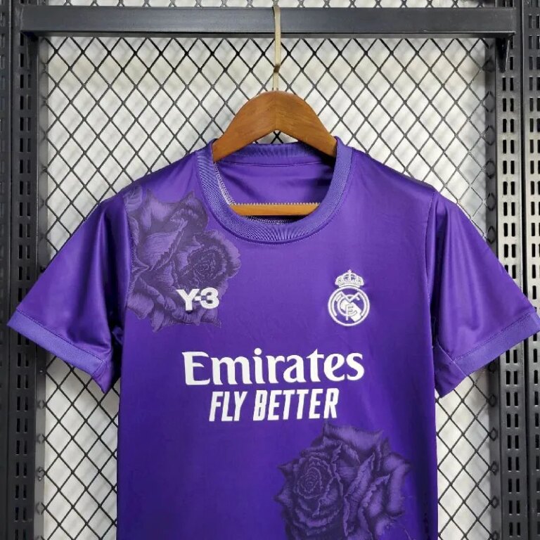 Kids Real Madrid 2024/25 Y-3 Rose Kit 1