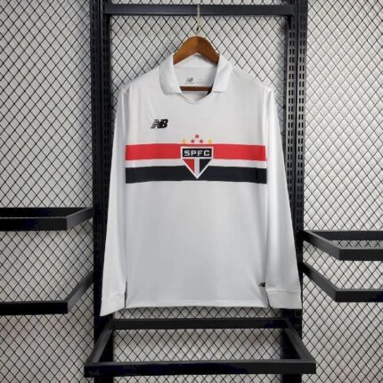 Mens Sao Paulo 2024/25 Home Long Sleeve Jersey