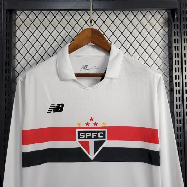 Mens Sao Paulo 2024/25 Home Long Sleeve Jersey 1