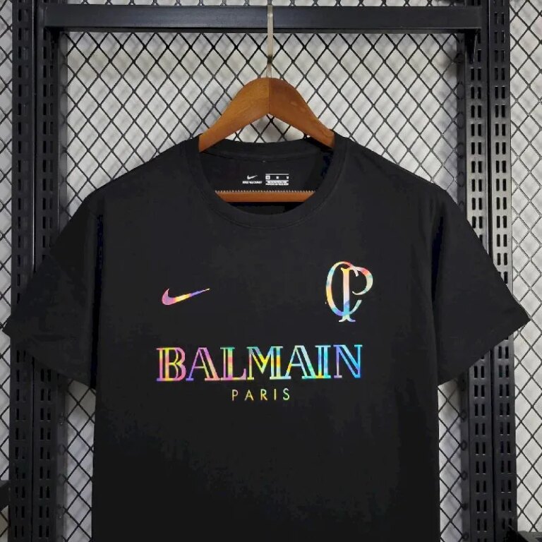 Mens Corinthians 2024/25 Balmain Co-Branded Edition T-shirt 1