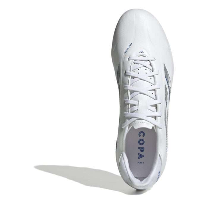 adidas Copa Pure 3 Junior Firm Ground Football Boots – White/Silver – view 5