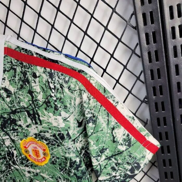 Kids Manchester United 2024/25 Stone Roses Originals Icon Edition Kit 3