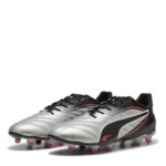 Puma Womens King Firm Ground Football Boots – Silver/Black