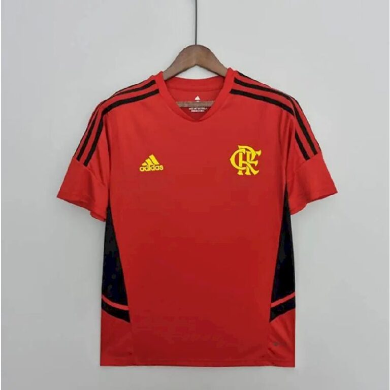 Mens Flamengo 2022/23 Pre-Match Jersey Red