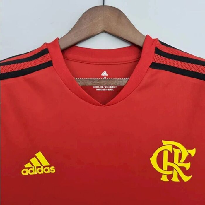 Mens Flamengo 2022/23 Pre-Match Jersey Red 3