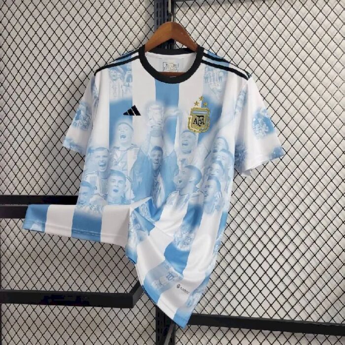 Mens Argentina 2022 Champion Commemorative Jersey 6