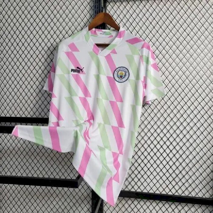 Mens Manchester City 2023/24 White Pre-Match Jersey 1