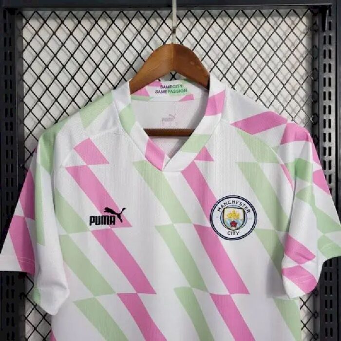 Mens Manchester City 2023/24 White Pre-Match Jersey 2