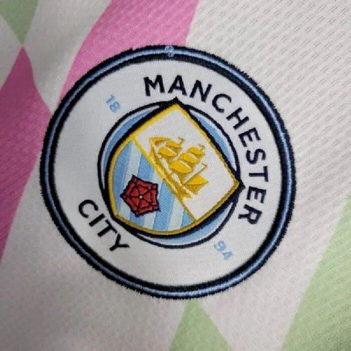 Mens Manchester City 2023/24 White Pre-Match Jersey 5