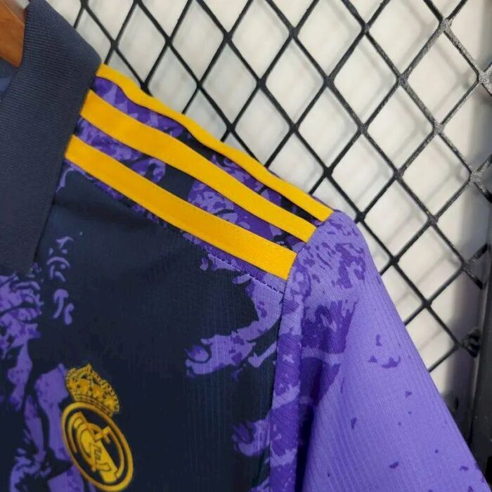 Mens Real Madrid 2023/24 Purple Dragon Jersey 6