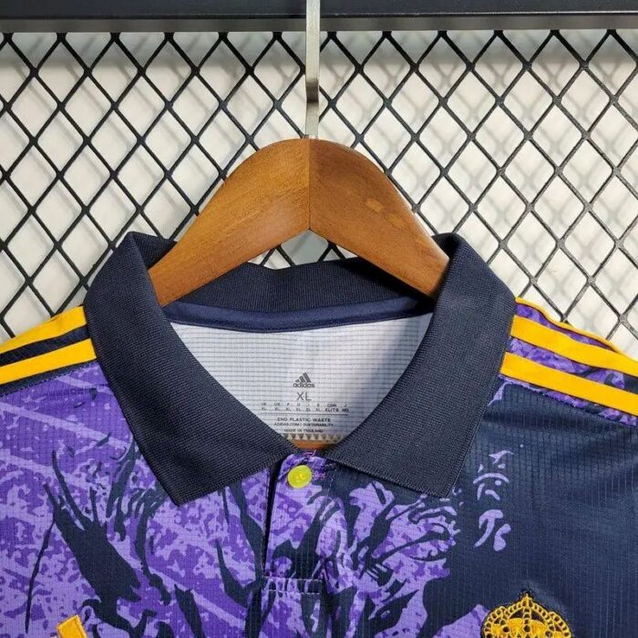 Mens Real Madrid 2023/24 Purple Dragon Jersey 2