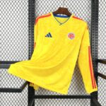 Mens Colombia 2026 World Cup Home Long Sleeve Jersey 7