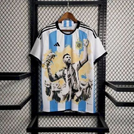 Mens Argentina 2023/24 Championship Commemorative Edition Jersey 1