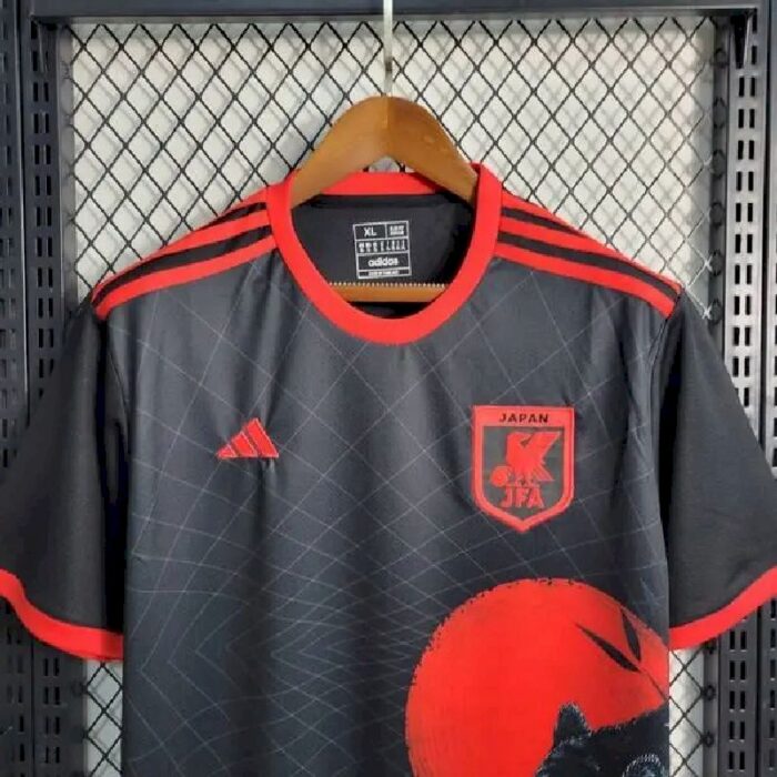 Mens Japan 2023/24 Black Leopard Head Jersey 2