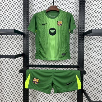 Kids Barcelona 2025/26 Goalkeeper Kit 10