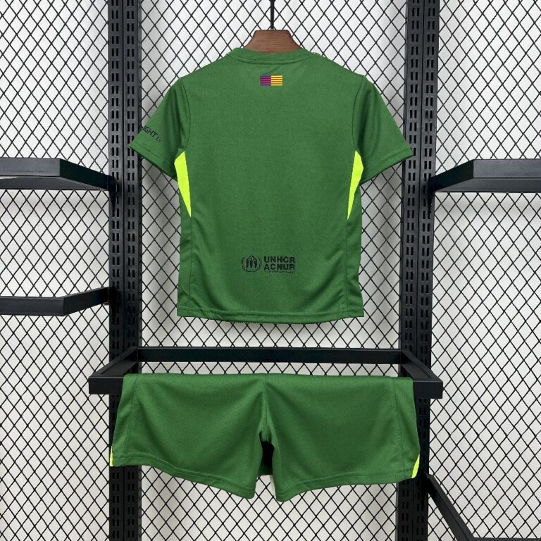 Kids Barcelona 2025/26 Goalkeeper Kit 1