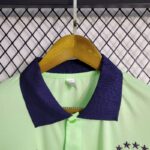 Mens Brazil 2023/24 Light Green Polo Jersey 2