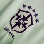 Mens Brazil 2023/24 Light Green Polo Jersey 4