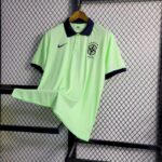 Mens Brazil 2023/24 Light Green Polo Jersey 5