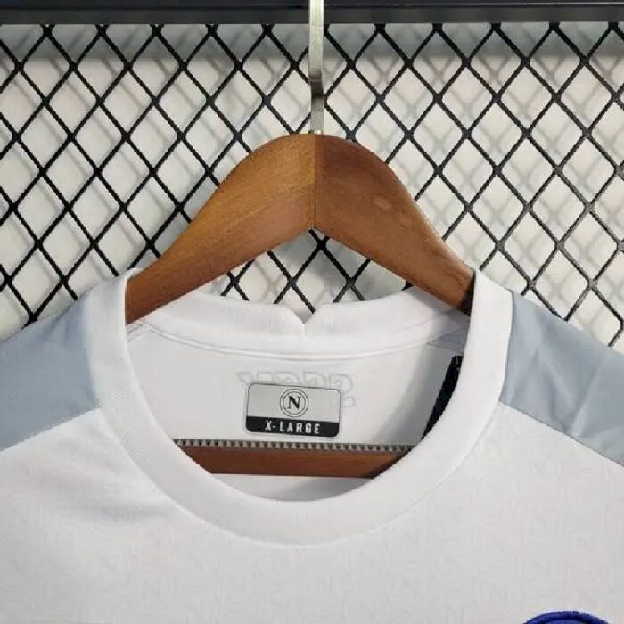 Mens Napoli 2023/24 White Away Jersey 3